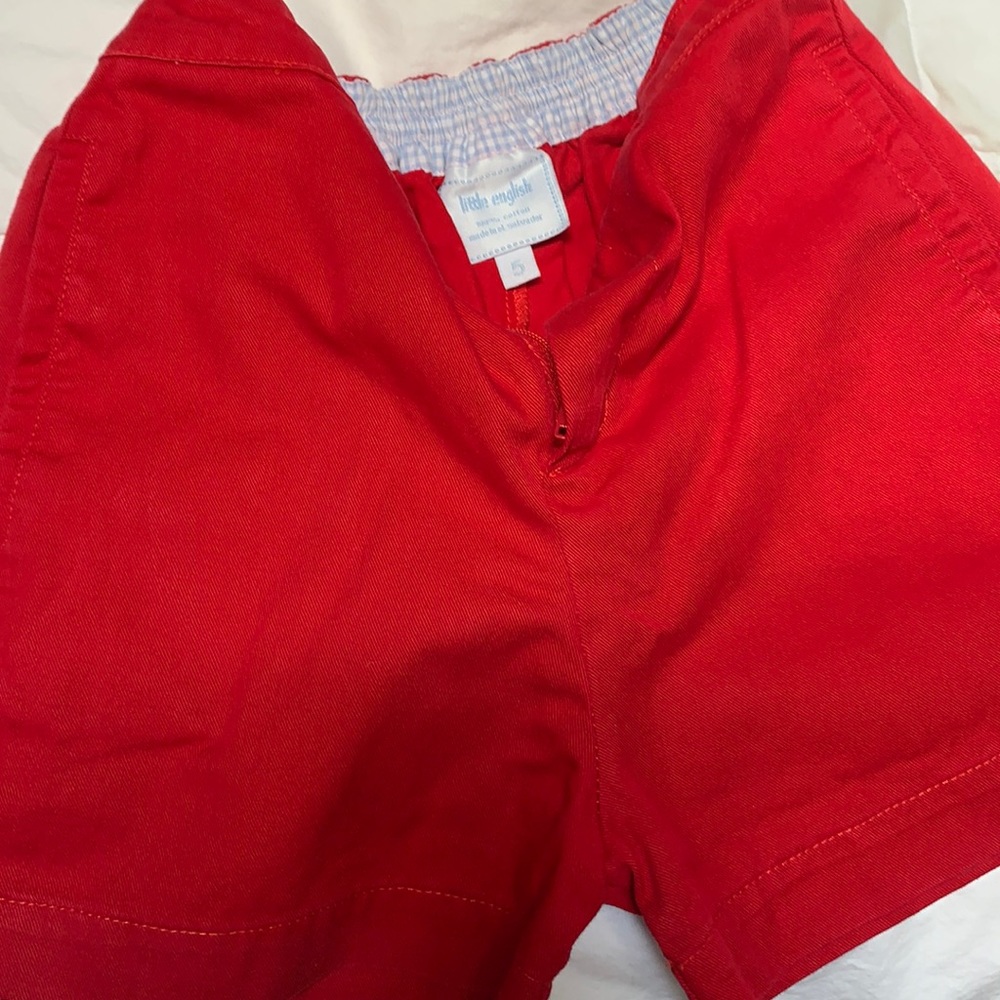 Boys Little English shorts size 5